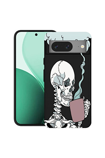bestcase Carcasă ultrasubțire TPU pentru Google Pixel 8, cu design craniu, 21...
