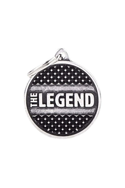 My Family قلادة برونزية مرصعة بالألماس — دائرية متوسطة الحجم