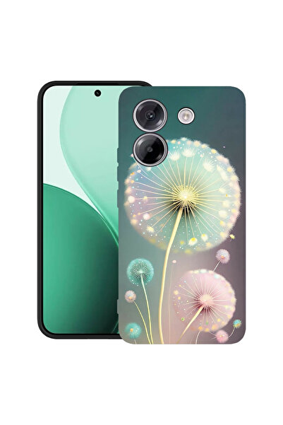 bestcase Carcasă ultra subțire TPU pentru Poco M7 Pro 5G, cu design verde păpădie, 2100003 B 1143