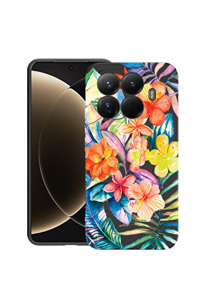 bestcase Husă premium din silicon pentru Xiaomi 15T Pro, cu design floral, 3100018 PB 498