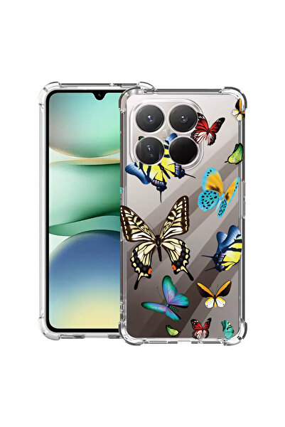 bestcase Husa antișoc compatibilă cu Motorola Edge 70, fluturi frumoși în culori