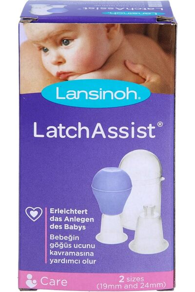 Lansinoh Soft Conical Double Latch Aid with Two-Size Funnel, Multi-color