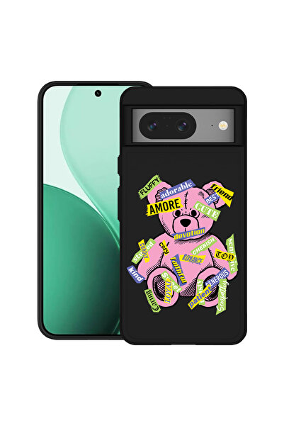 bestcase Carcasă ultrasubțire TPU pentru Google Pixel 8, cu design Teddy Bear...