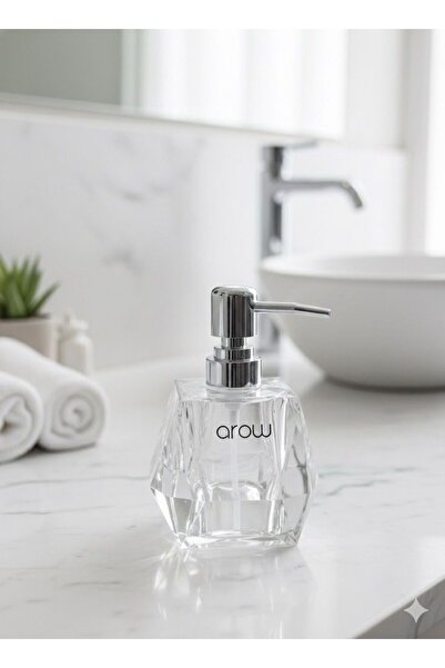 zaTen Pazar Acrylic Liquid Soap Dispenser (Prismatic Design)