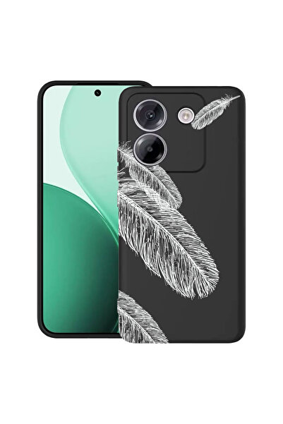 bestcase Carcasă ultra subțire TPU pentru Poco M7 Pro 5G, cu design minimalist cu pene, 2100003 B 18