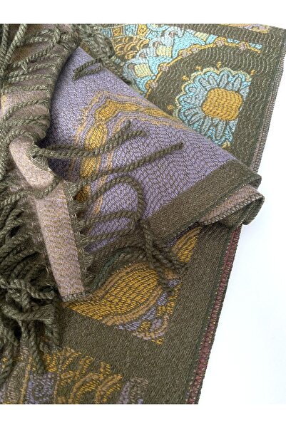 GOX Multi-Colored Ethnic Pattern Winter Shawl