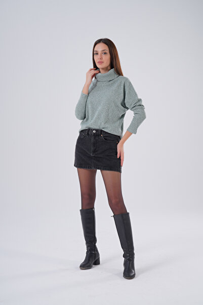 HOFY 1590 decolteu larg Yumoş Tricotaj tricotaj cu striații Bluză