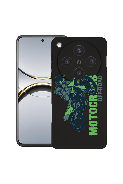 bestcase Husă premium din silicon pentru OPPO Find X8, cu design Motocross, 2...