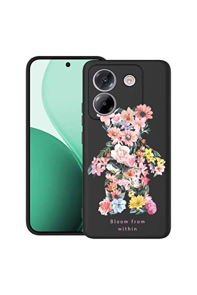 bestcase Carcasă ultra subțire TPU pentru Poco M7 Pro 5G, cu design Teddy Bear Bloom From Within, 2100003 B 1568