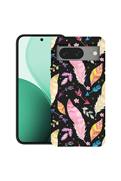 bestcase Carcasă ultrasubțire TPU pentru Google Pixel 8, cu design cu pene co...