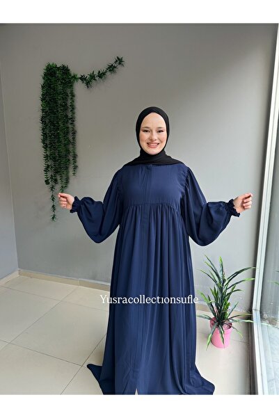 Yüsra Collection Hijab Pearl Ferace Full Length Zippered