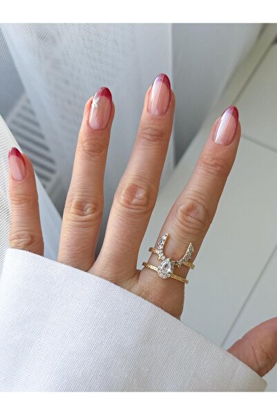 Venus Design Çelik Kristal Taşlı Yüzük (Ayarlanabilir)