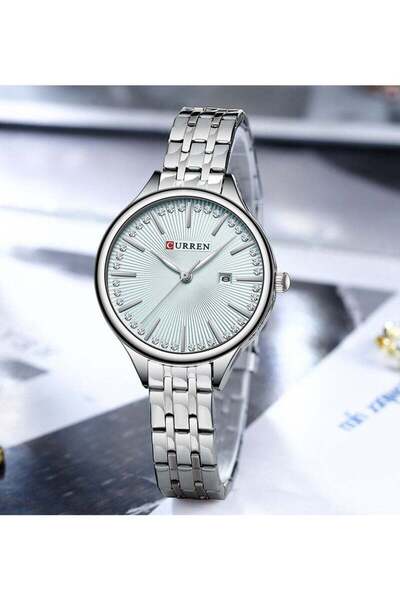 Curren -9099 Women's Stainless Steel Band Wrist Watch
