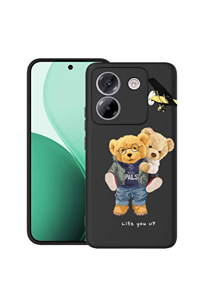 bestcase Carcasă ultra subțire TPU pentru Poco M7 Pro 5G, cu design ursuleț de pluș „Ridică-mă”, 2100003 B 933