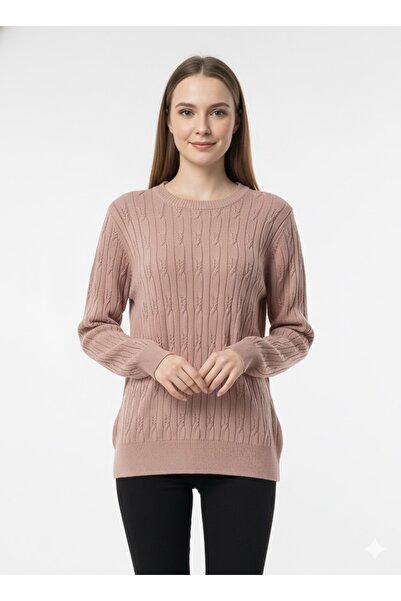 ModaPlaza Pulover tricotat cu model pentru femei 5354