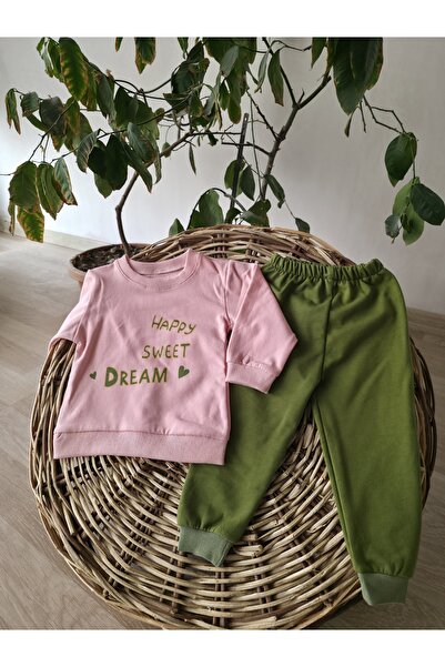 TANIŞ BEBE طقم شتوي للأطفال مكون من خيطين مبطن بالصوف – Happy Sweet Dream B م...