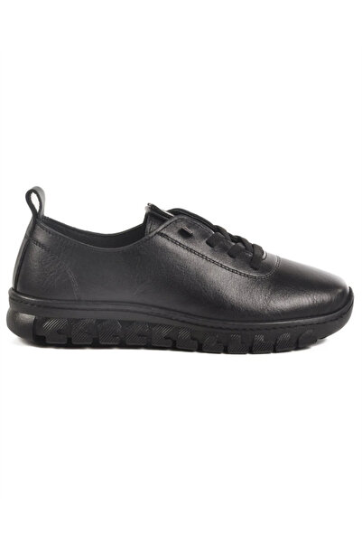 Voyager 9050K Women's Black Leather (36-41) Casual Shoes