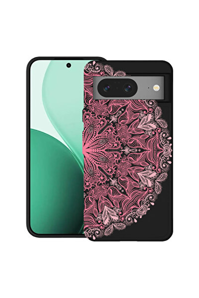 bestcase Carcasă ultra subțire TPU pentru Google Pixel 8, cu design din dantelă roz, 2100008 B 21