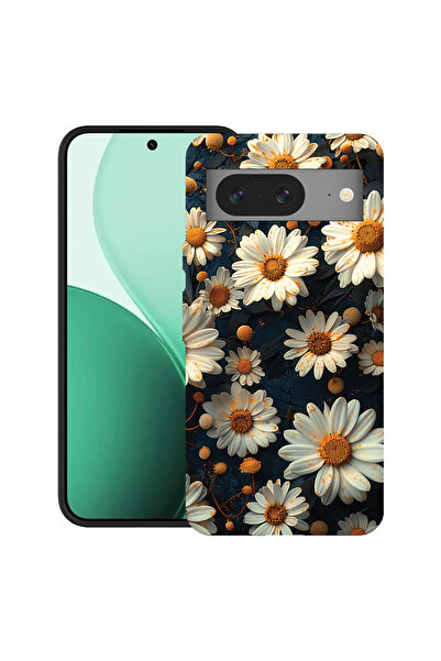 bestcase Carcasă ultrasubțire TPU pentru Google Pixel 8, cu design 3D Daisy, ...