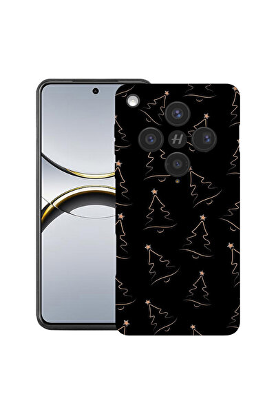 bestcase Husă premium din silicon pentru OPPO Find X8, design cu brad de Crăc...