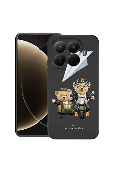 bestcase Husă premium din silicon pentru Xiaomi 15T Pro, cu design Teddy On T...