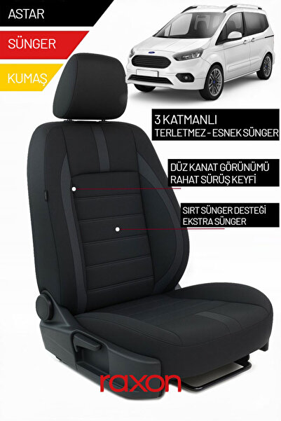 Raxon Ford Tourneo Courier 2019 ve Sonrası İçin Tay Tüyü Oto Koltuk Kılıfı