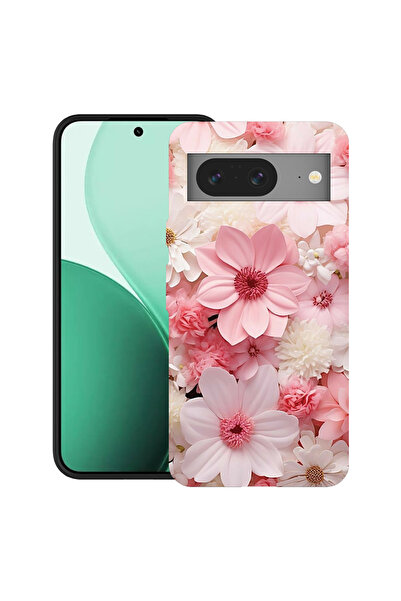 bestcase Carcasă ultra subțire TPU pentru Google Pixel 8, cu design roz și al...