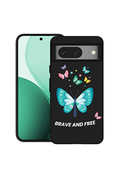bestcase Carcasă ultrasubțire TPU pentru Google Pixel 8, cu design fluturi, 2...