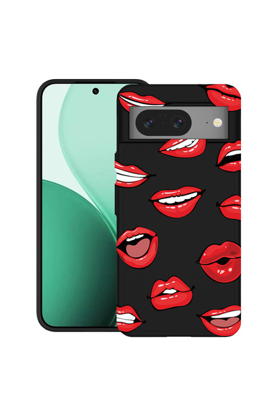 bestcase Carcasă ultra subțire TPU pentru Google Pixel 8, cu design buze - mo...