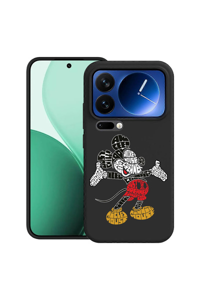 bestcase TPU Ultra Slim Case For Xiaomi 17 Pro, cu Design Calligraphy Mickey Mouse, 2100006 B 1525