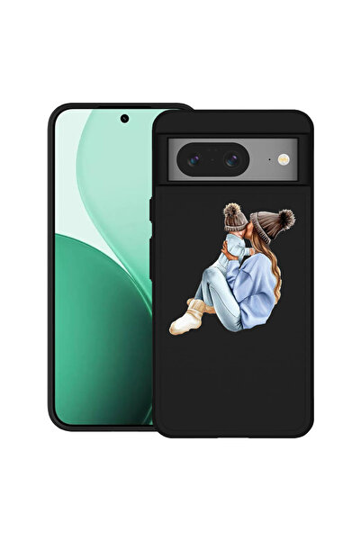 bestcase Carcasă ultra subțire TPU pentru Google Pixel 8, cu design Fată, mam...