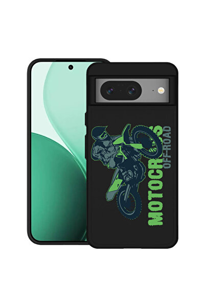 bestcase Carcasă ultrasubțire TPU pentru Google Pixel 8, cu design Motocross,...