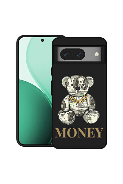 bestcase Carcasă ultra subțire TPU pentru Google Pixel 8, cu design ursuleț d...