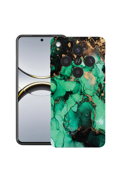 bestcase Husă premium din silicon pentru OPPO Find X8, cu design marmură înch...