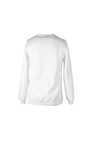 trender 0 Collar 3 Thread Ecru Men's Sweatshirt Country Print