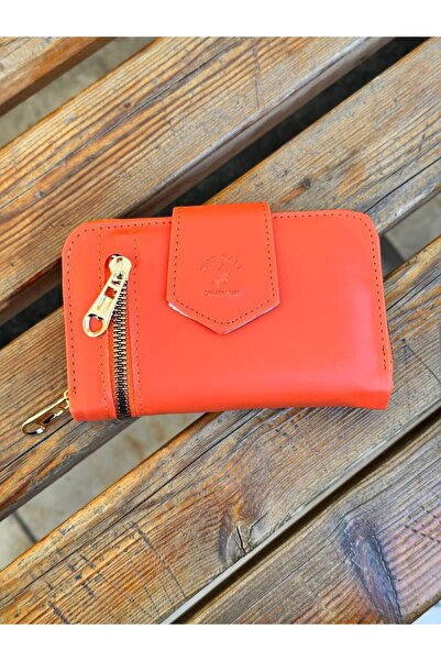 Çanta Trend Women's Wallet with Zipper Detail and Snap Closure