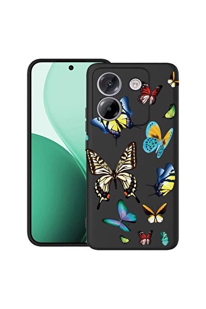 bestcase Carcasă ultra subțire TPU pentru Poco M7 Pro 5G, cu design cu flutur...
