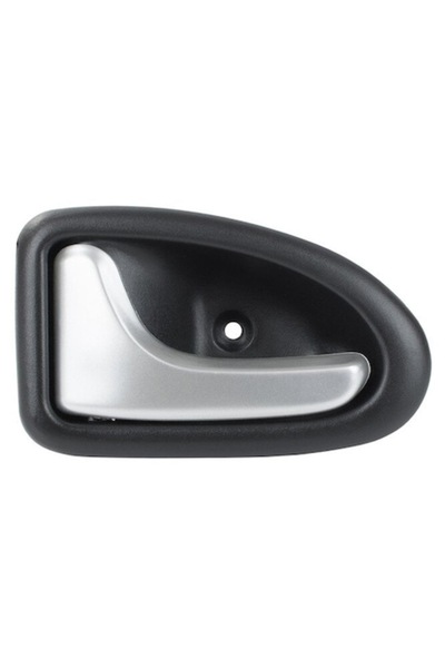 Autowag Maner portiera neagra cu maner satinat INOX, stanga, pentru Renault C...