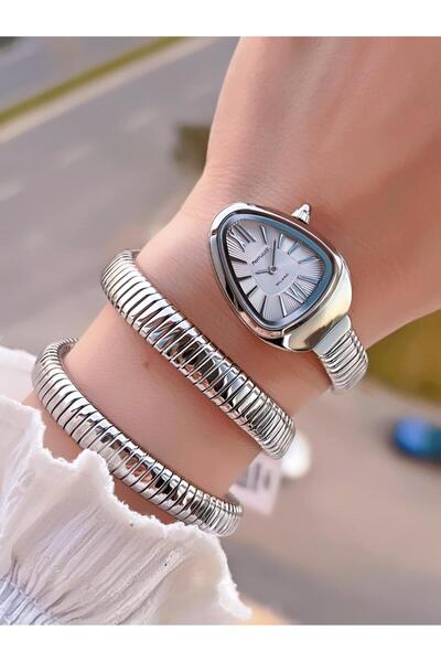 Ferrucci Snake Wrapped Steel Cord 2 Years Warranty 3 Atm Water Resistant Women Wristwatch C.03442.5