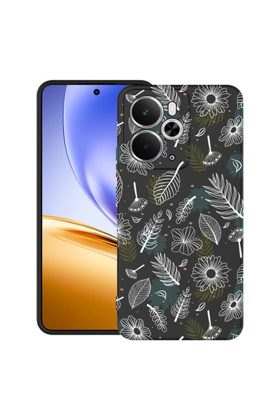 bestcase Carcasă ultra subțire TPU pentru Realme 14 5G, cu design floral, 311...