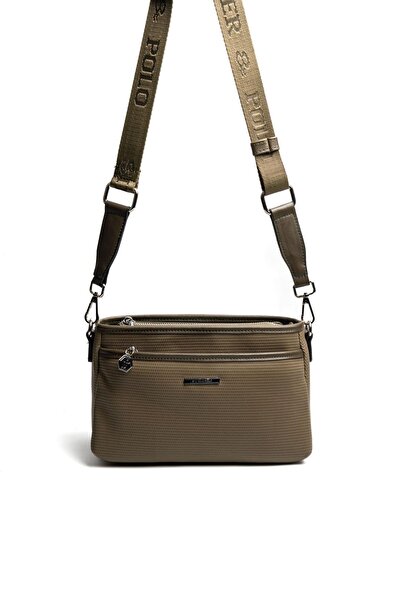 Silver Polo حقيبة كروس نسائية SP1184 من نوع Honeycomb L.Khaki-Zeytuni