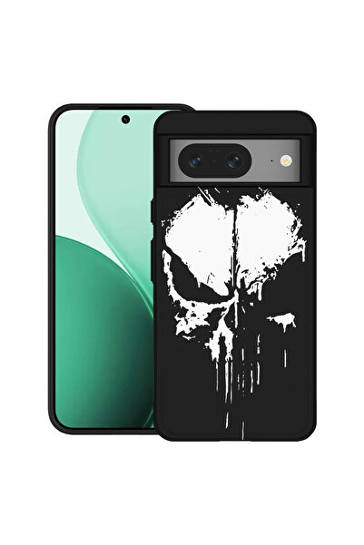 bestcase Carcasă ultra subțire TPU pentru Google Pixel 8, cu design Punisher, 2100008 B 1885
