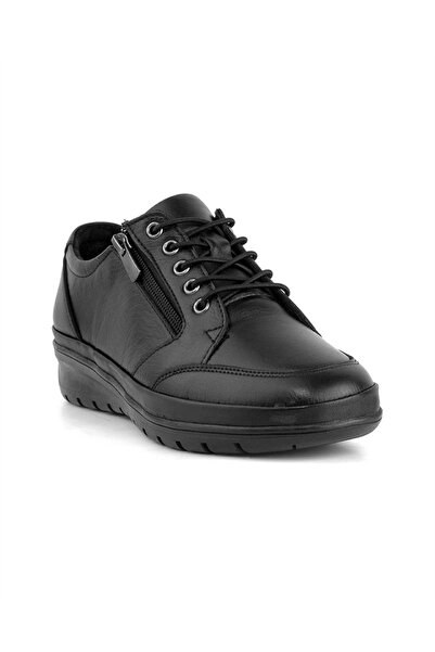 Voyager 8568 Women's Black Leather (36-41) Comfort Shoes