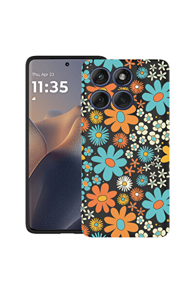 bestcase Carcasă ultra subțire TPU pentru Motorola Moto G86 Power, model flor...
