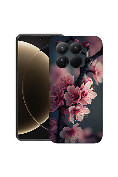 bestcase Husă premium din silicon pentru Xiaomi 15T Pro, cu design Cherry Blo...