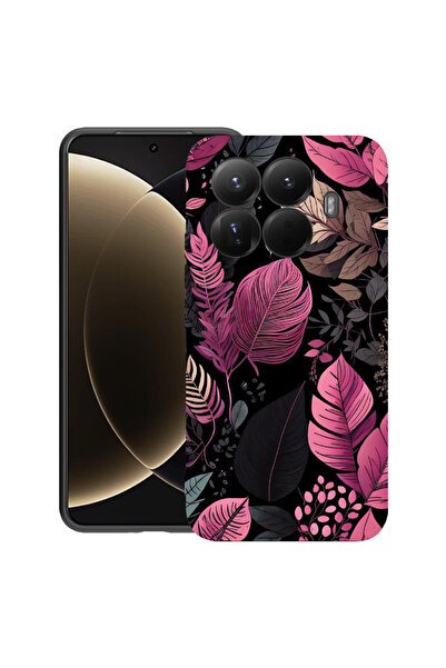 bestcase Husă premium din silicon pentru Xiaomi 15T Pro, cu design pene de trandafir, 3100018 PB 1163