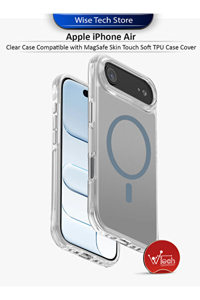 Wtech Apple iPhone Air 5G 2025 Clear Case Compatible with MagSafe Skin Touch Soft TPU Case Cover