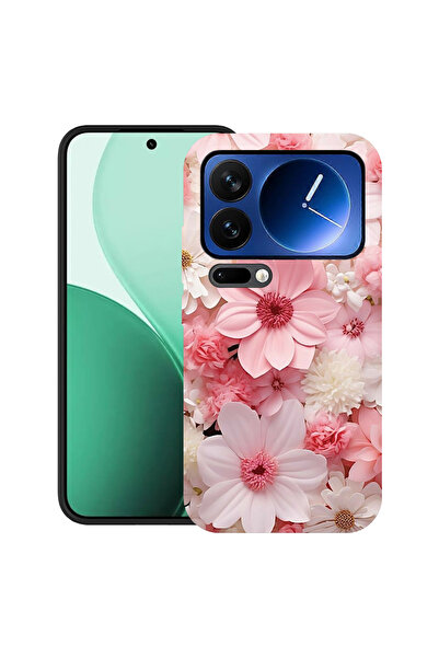 bestcase Carcasă ultra subțire TPU pentru Xiaomi 17 Pro, cu design roz și alb...