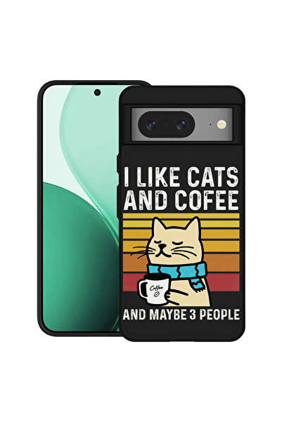 bestcase Carcasă ultra subțire TPU pentru Google Pixel 8, cu design pisici și...