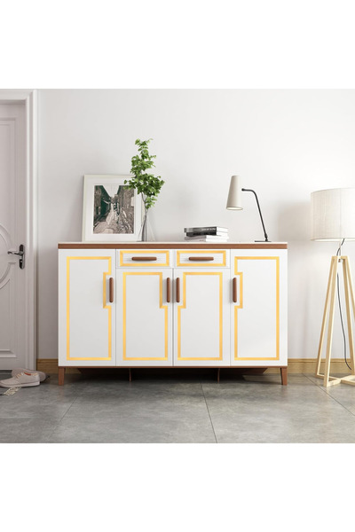 G Glixicom Decorative Strip in Stainless Steel Nickel Plated Gold Self-adhesive for Decorations 5 m x 1 cm